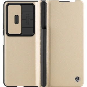 Etui Nillkin Qin Leather Pro Samsung Galaxy Z Fold 4 zlaté