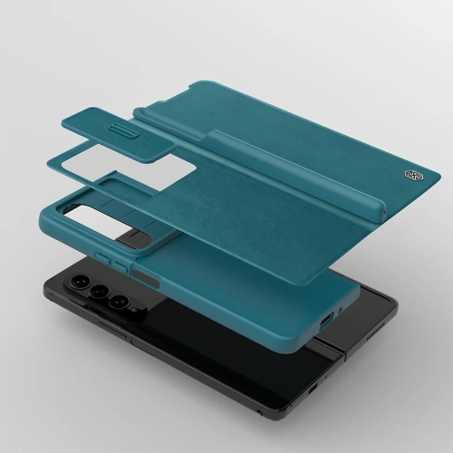 Kup Etui Nillkin Qin Leather Pro Samsung Galaxy Z Fold 4 zlaté - NLK918 - {ean13} - Sklep Home Screen