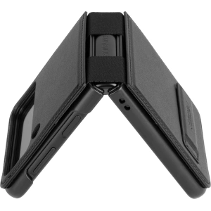 Case Nillkin Qin Vegan Leather Samsung Galaxy Z Flip 4 schwarz