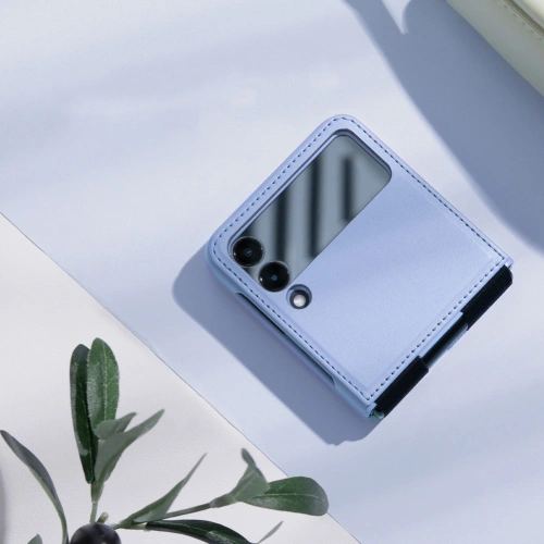 Kup Etui Nillkin Qin Vegan Leather Samsung Galaxy Z Flip 4 fekete - NLK919 - {ean13} - Sklep Home Screen