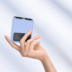 Kup Etui Nillkin Qin Vegan Leather Samsung Galaxy Z Flip 4 fekete - NLK919 - {ean13} - Sklep Home Screen