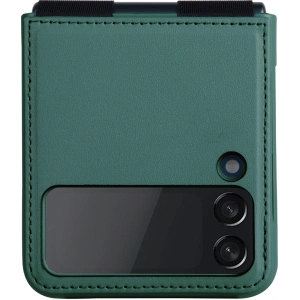 Kup Etui Nillkin Qin Vegan Leather Samsung Galaxy Z Flip 4 sötétzöld - NLK920 - {ean13} - Sklep Home Screen