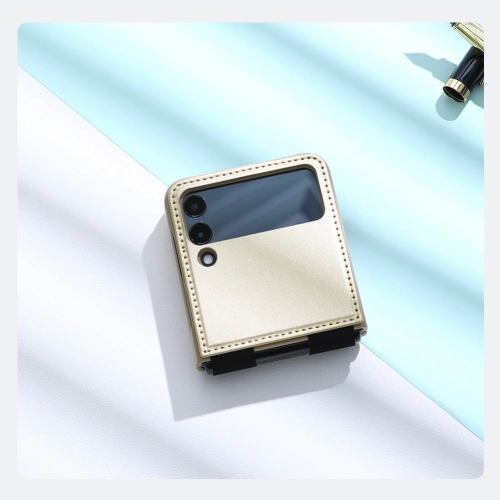 Kup Case Nillkin Qin Vegan Leather Samsung Galaxy Z Flip 4 dunkelgrün - NLK920 - {ean13} - Sklep Home Screen