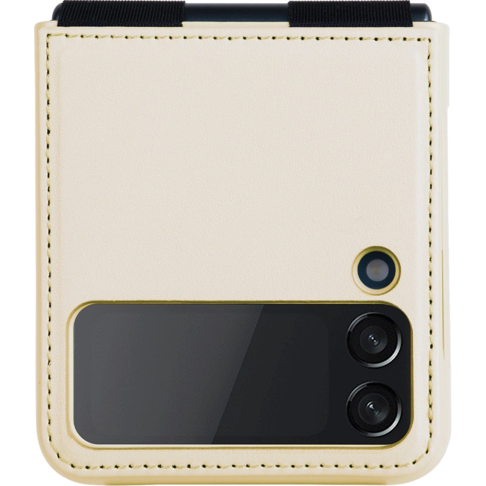 Etui Nillkin Qin Vegan Leather Samsung Galaxy Z Flip 4 złote