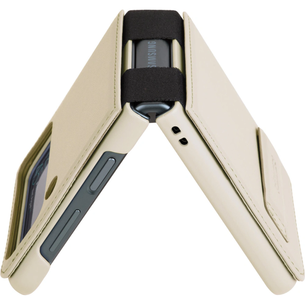 Etui Nillkin Qin Vegan Leather Samsung Galaxy Z Flip 4 złote