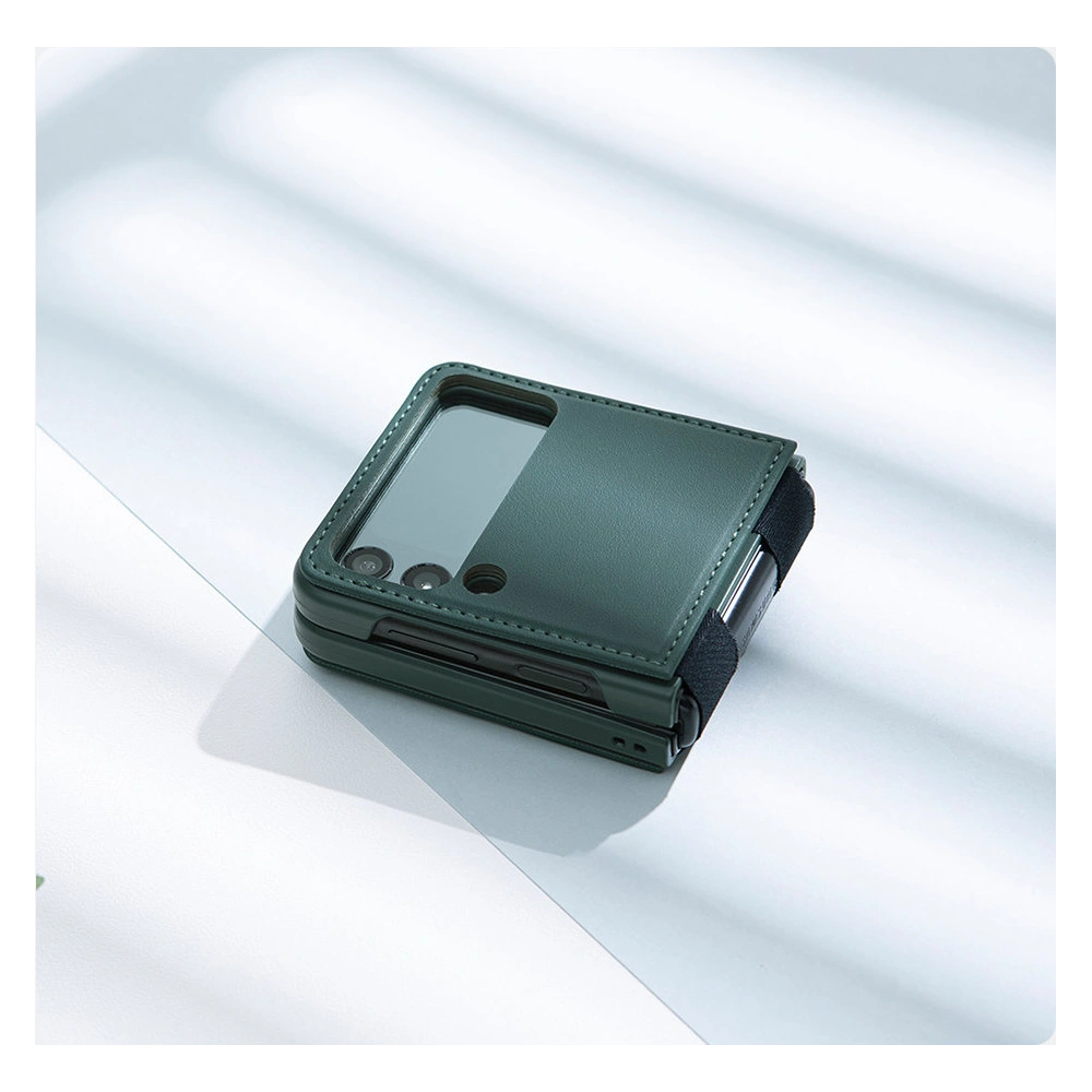 Etui Nillkin Qin Vegan Leather Samsung Galaxy Z Flip 4 złote