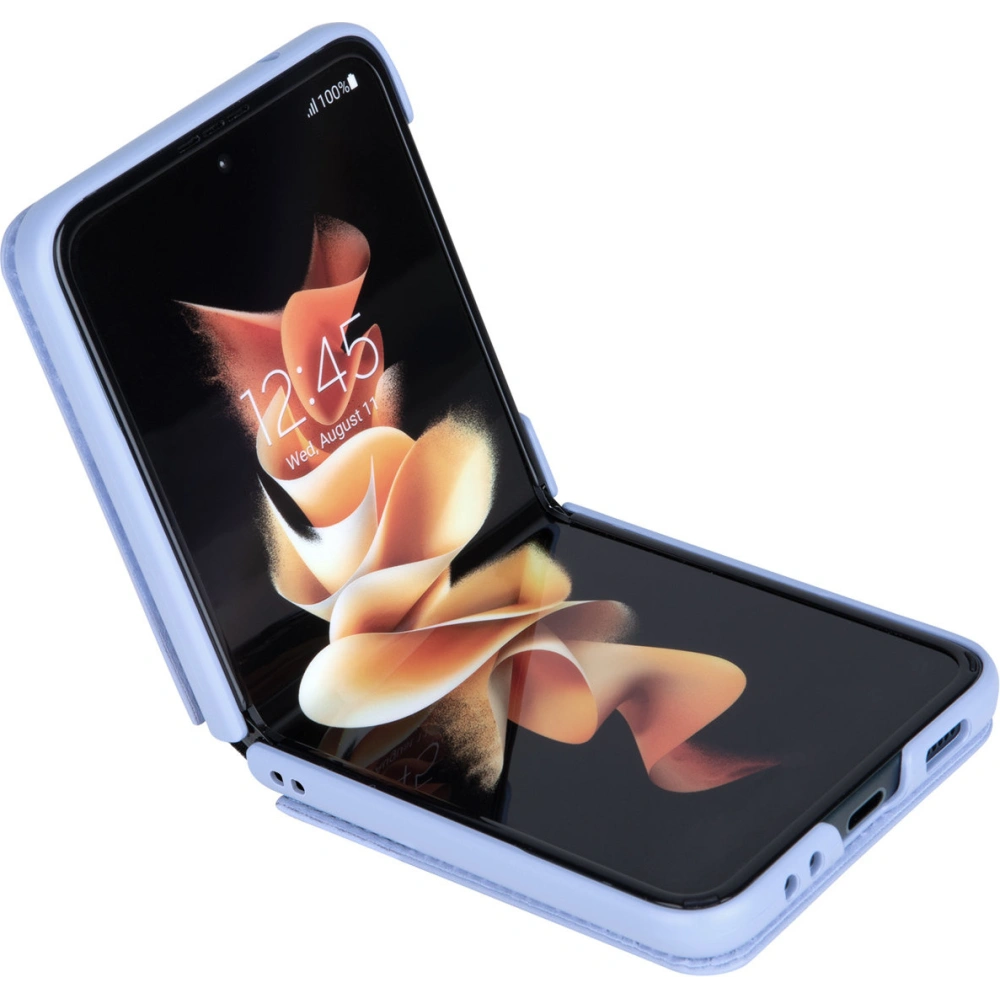 Etui Nillkin Qin Vegan Leather Samsung Galaxy Z Flip 4 fioletowe