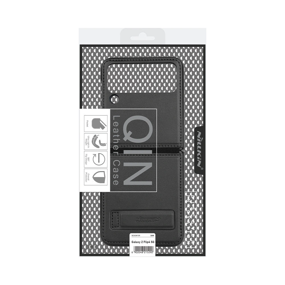 Etui Nillkin Qin Vegan Leather Samsung Galaxy Z Flip 4 fioletowe