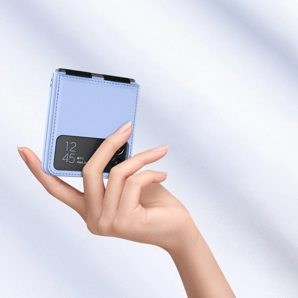 Etui Nillkin Qin Vegan Leather Samsung Galaxy Z Flip 4 fioletowe