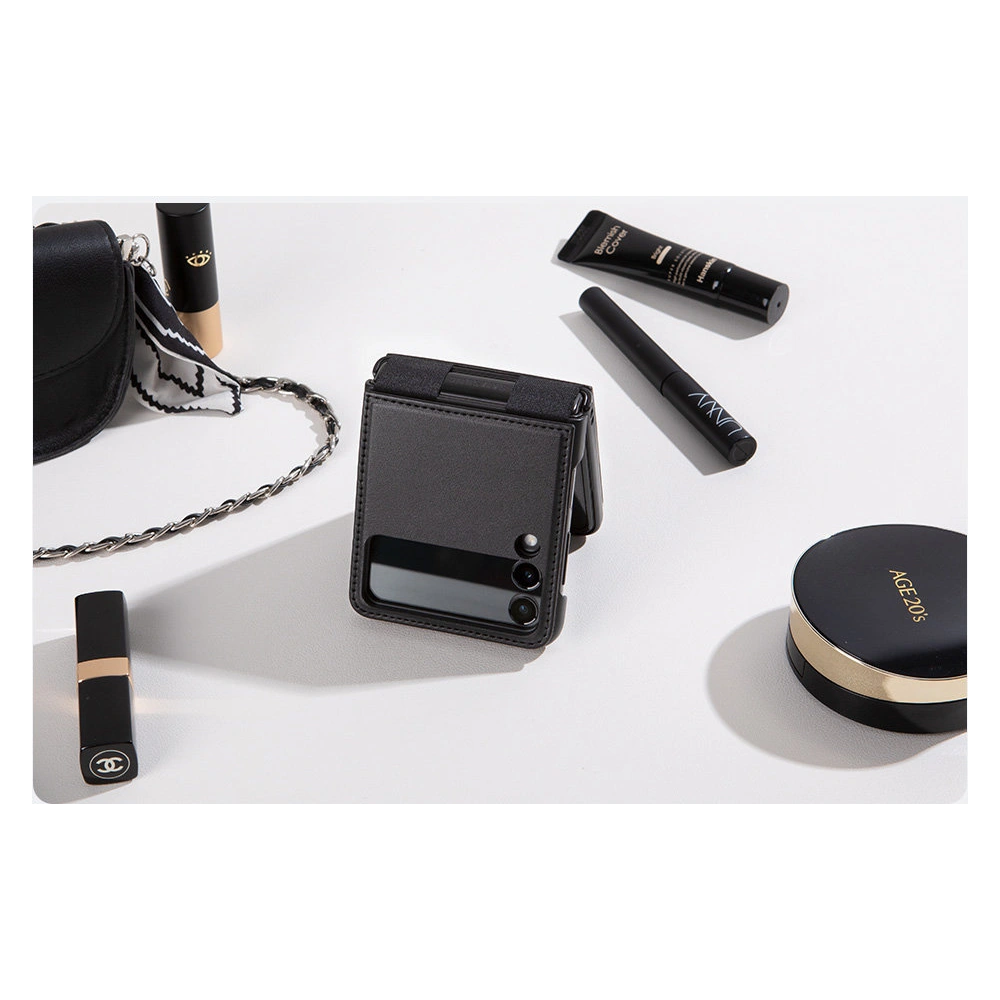 Etui Nillkin Qin Vegan Leather Samsung Galaxy Z Flip 4 fioletowe