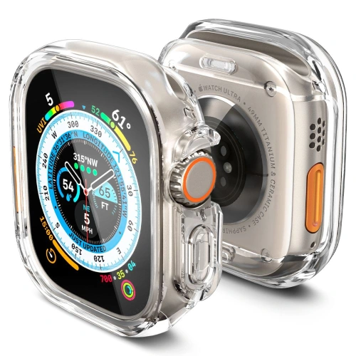 Kup Etui Spigen Ultra Hybrid Apple Watch Ultra 49mm Crystal Clear - SPN2604 - {ean13} - Sklep Home Screen