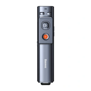 Kup Pilot multifuncțional Baseus Orange Dot pentru prezentări, cu indicator laser verde, reîncărcabil (gri) - BSU3872 - {ean13} - Sklep Home Screen