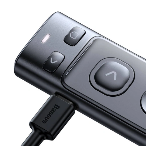 Buy Baseus Orange Dot Multifunctionale remote control for presentation with a green laser pointer gray - BSU3872 - {ean13} - Home Screen Store Europe