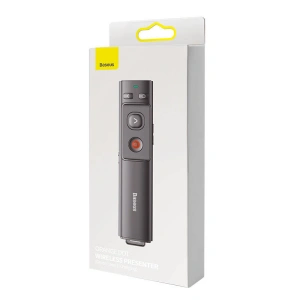 Kup Multifunktionsfernbedienung Baseus Orange Dot für Präsentationen, mit grünem Laserpointer, akkubetrieben (grau) - BSU3872 - {ean13} - Sklep Home Screen