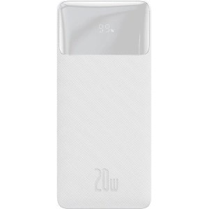Powerbank Baseus Bipow 30000mAh 20W biały (Overseas Edition) + kabel USB/microUSB 0.25m biały