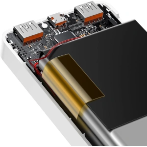 Powerbank Baseus Bipow 30000mAh 20W biały (Overseas Edition) + kabel USB/microUSB 0.25m biały