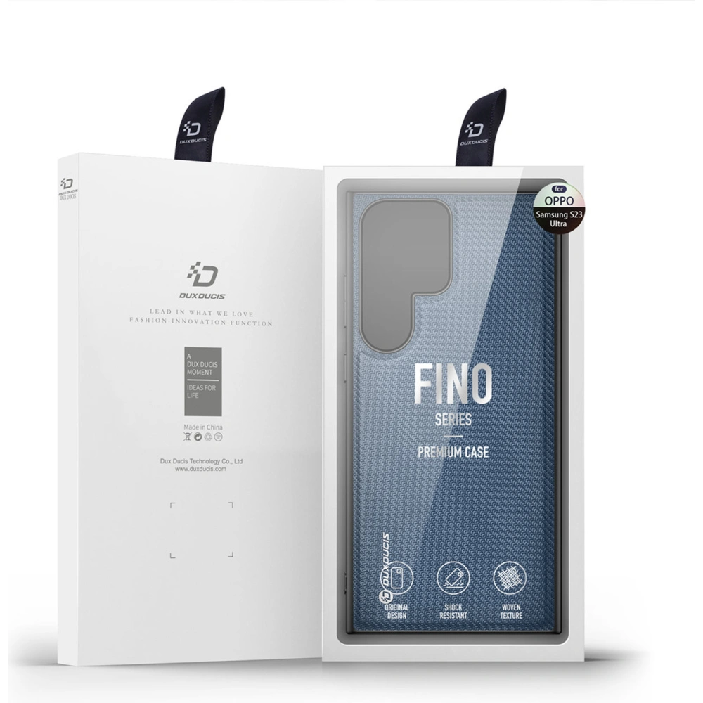 Etui Dux Ducis Fino Samsung Galaxy S23 Ultra niebieskie
