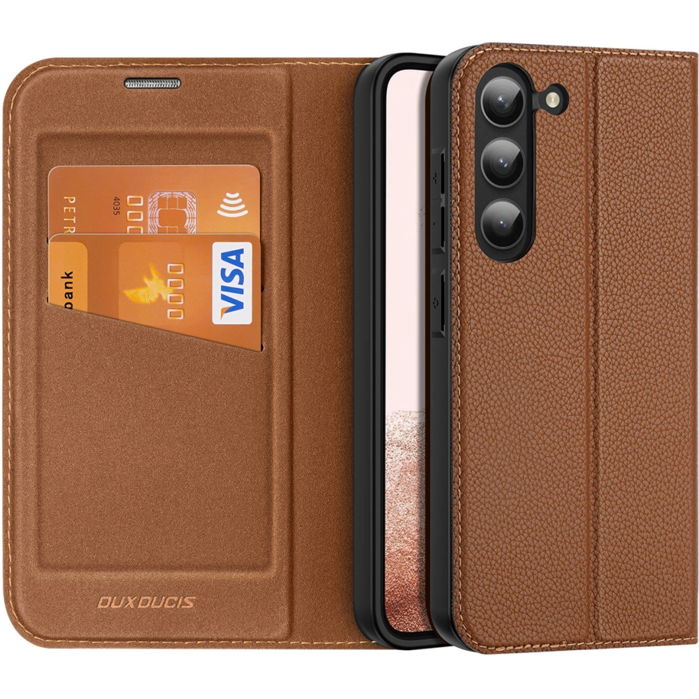 Etui Dux Ducis Skin X2 Samsung Galaxy S23+ Plus brązowe