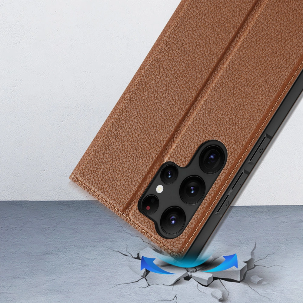 Etui Dux Ducis Skin X2 Samsung Galaxy S23 Ultra brązowe