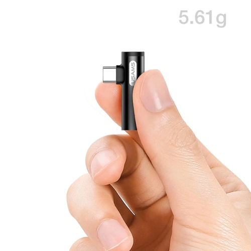 Kup Adapter USAMS AU07 2w1 USB-C/USB-C + mini jack 3,5mm albastru/blue (US-SJ277) - USA821 - {ean13} - Sklep Home Screen