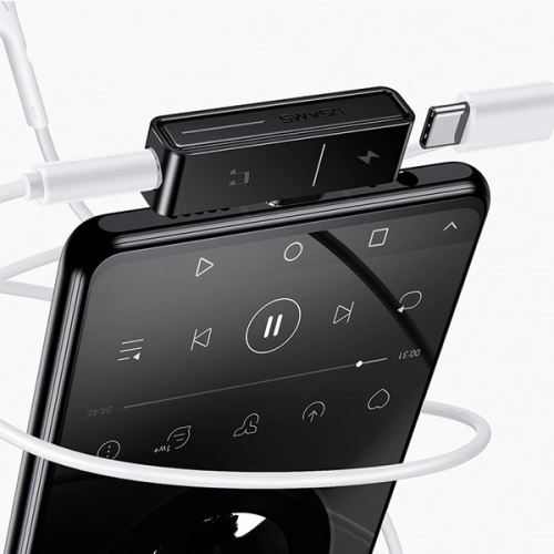Kup Adapter USAMS AU12 2in1 USB-C + Mini-Klinke 3,5mm schwarz (US-SJ386) - USA822 - {ean13} - Sklep Home Screen