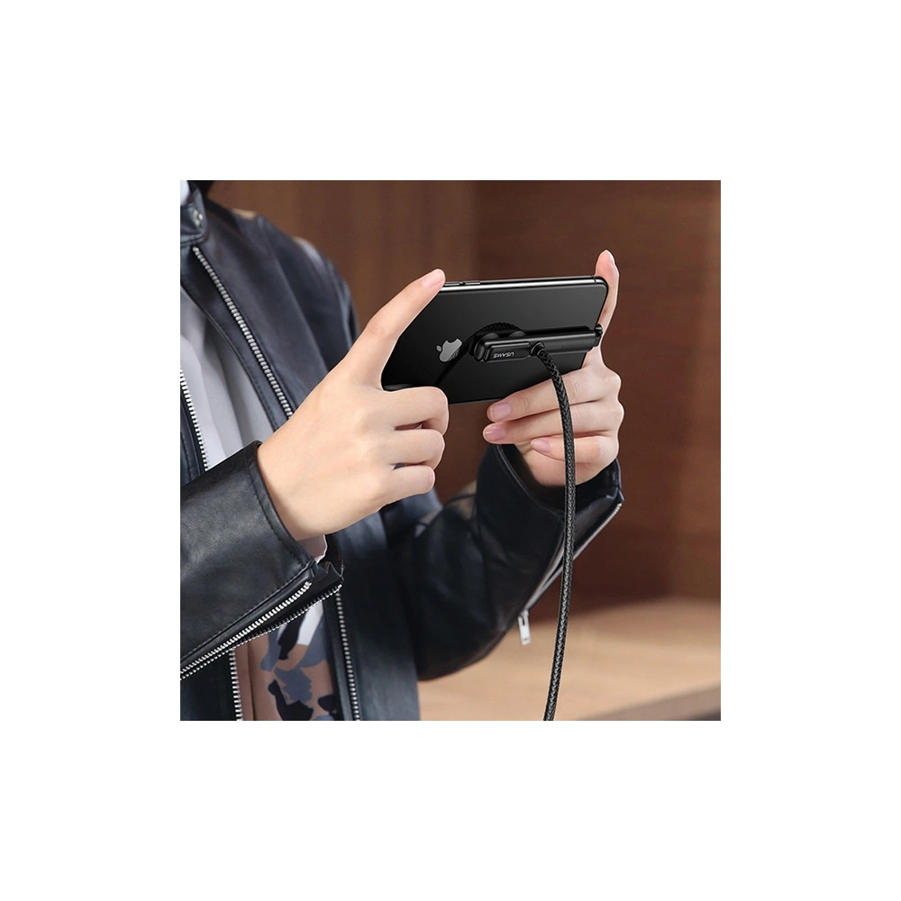 Kabel USAMS Gaming U9 Lightning 1,5m 2A czarny/black (US-SJ278)