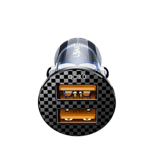 Kup USAMS 2xUSB C23 36W Fast Car Charge Auto-Ladegerät transparent schwarz (US-CC122) - USA825 - {ean13} - Sklep Home Screen