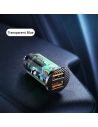 Kup Încărcător auto USAMS 2xUSB C23 36W Încărcare rapidă pentru mașină transparent negru (US-CC122) - USA825 - {ean13} - Sklep Home Screen
