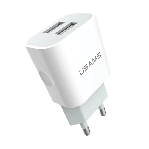 Kup Nabíječka do sítě USAMS 2xUSB 2,4A bílá/white Fast Charging (US-CC023) - USA826 - {ean13} - Sklep Home Screen