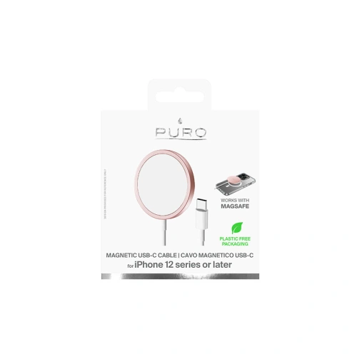 Kup Încărcător wireless PURO Cablu de Încărcare Magnetic USB-C MagSafe 15W (roz) - PUR624 - {ean13} - Sklep Home Screen