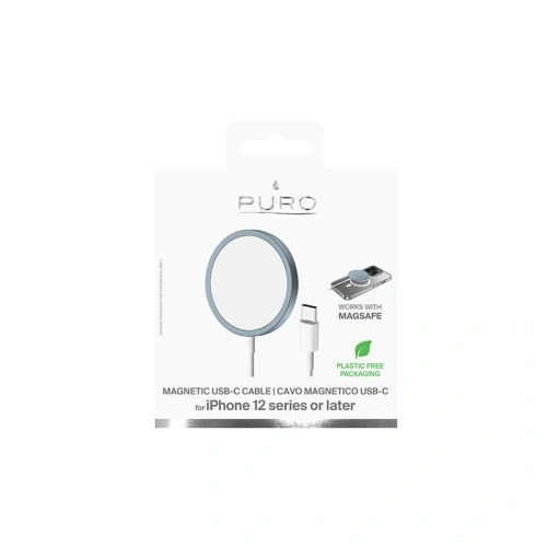Buy PURO Magnetic Charging Cable USB-C MagSafe 15W (blue) - PUR625 - {ean13} - Home Screen Store Europe