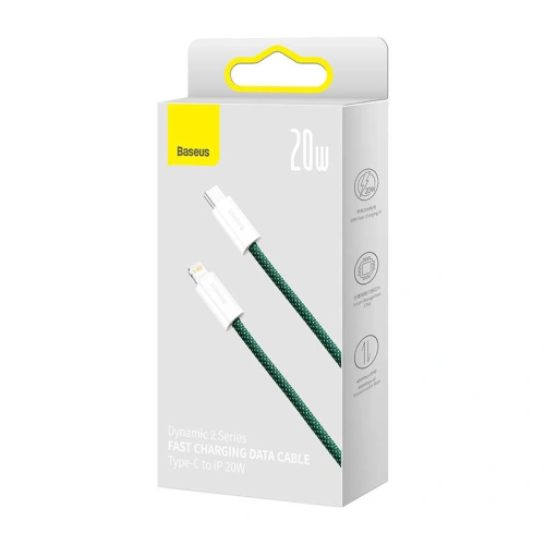 Kup Kabel Baseus Dynamic 2 Series USB-C/Lightning 20W 2m (grün) - BSU3876 - {ean13} - Sklep Home Screen