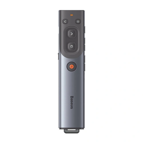 Buy Baseus Orange Dot Multifunctionale remote control for presentation with a red laser pointer gray - BSU3877 - {ean13} - Home Screen Store Europe