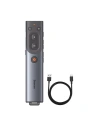 Buy Baseus Orange Dot Multifunctionale remote control for presentation with a red laser pointer gray - BSU3877 - {ean13} - Home Screen Store Europe