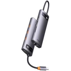 Kup Hub Baseus StarJoy Serie 8w1 USB-C - HDMI + 3 x USB 3.1 + USB-C PD + RJ45 + microSD/SD - BSU3895 - {ean13} - Sklep Home Screen