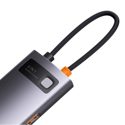 Kup Hub Baseus StarJoy Serie 8w1 USB-C - HDMI + 3 x USB 3.1 + USB-C PD + RJ45 + microSD/SD - BSU3895 - {ean13} - Sklep Home Screen
