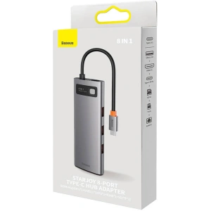 Kup Hub Baseus StarJoy Serie 8w1 USB-C - HDMI + 3 x USB 3.1 + USB-C PD + RJ45 + microSD/SD - BSU3895 - {ean13} - Sklep Home Screen