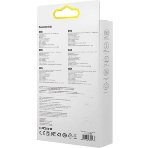 Kup Hub Baseus StarJoy Series 8w1 USB-C - HDMI + 3 x USB 3.1 + USB-C PD + RJ45 + microSD/SD - BSU3895 - {ean13} - Sklep Home Screen