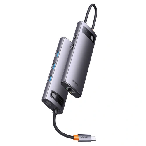 Kup Hub Baseus StarJoy Serie 6w1 USB-C - HDMI + 3 x USB 3.0 + USB-C PD + RJ45 - BSU3896 - {ean13} - Sklep Home Screen