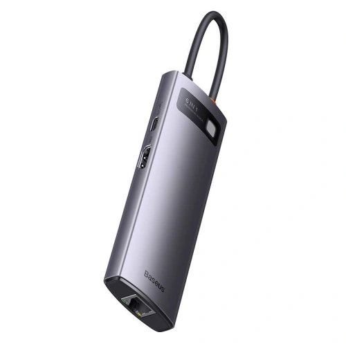 Kup Hub Baseus StarJoy Serie 6w1 USB-C - HDMI + 3 x USB 3.0 + USB-C PD + RJ45 - BSU3896 - {ean13} - Sklep Home Screen