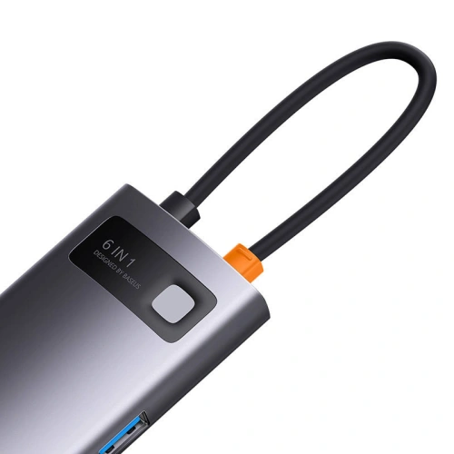 Kup Hub Baseus StarJoy Serie 6w1 USB-C - HDMI + 3 x USB 3.0 + USB-C PD + RJ45 - BSU3896 - {ean13} - Sklep Home Screen
