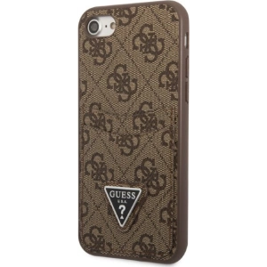 Kup Case Guess GUHCI8P4TPW Apple iPhone SE 2022/SE 2020/8/7 Hardcase braun/brown Hardcase 4G Triangle Logo Kartenfach - GUE2326 - {ean13} - Sklep Home Screen