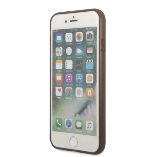 Kup Case Guess GUHCI8P4TPW Apple iPhone SE 2022/SE 2020/8/7 Hardcase braun/brown Hardcase 4G Triangle Logo Kartenfach - GUE2326 - {ean13} - Sklep Home Screen