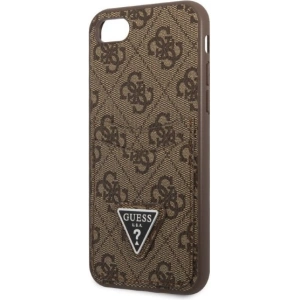 Kup Case Guess GUHCI8P4TPW Apple iPhone SE 2022/SE 2020/8/7 Hardcase braun/brown Hardcase 4G Triangle Logo Kartenfach - GUE2326 - {ean13} - Sklep Home Screen