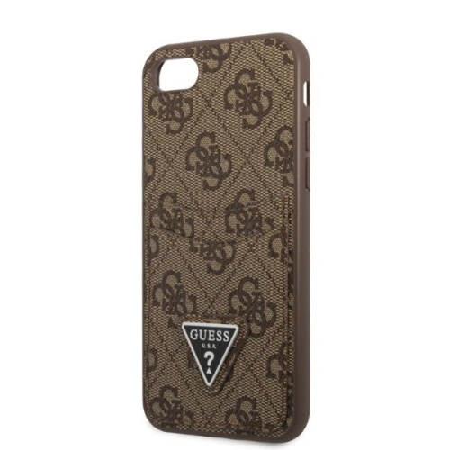 Kup Case Guess GUHCI8P4TPW Apple iPhone SE 2022/SE 2020/8/7 Hardcase braun/brown Hardcase 4G Triangle Logo Kartenfach - GUE2326 - {ean13} - Sklep Home Screen
