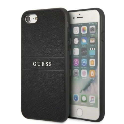 Kup Etui Guess GUHCI8PSASBBK Apple iPhone SE 2022/SE 2020/8/7 fekete Saffiano pánt - GUE2327 - {ean13} - Sklep Home Screen