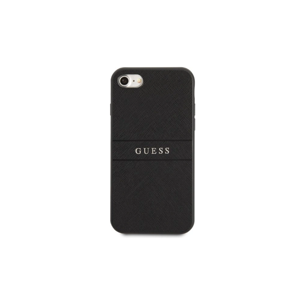 Etui Guess GUHCI8PSASBBK Apple iPhone SE 2022/SE 2020/8/7 czarny/black Saffiano Strap