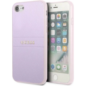 Kup Case Guess GUHCI8PSASBPU für Apple iPhone SE 2022/SE 2020/8/7 Hardcase lila/purple Saffiano Hot Stamp & Metalllogo - GUE2328 - {ean13} - Sklep Home Screen