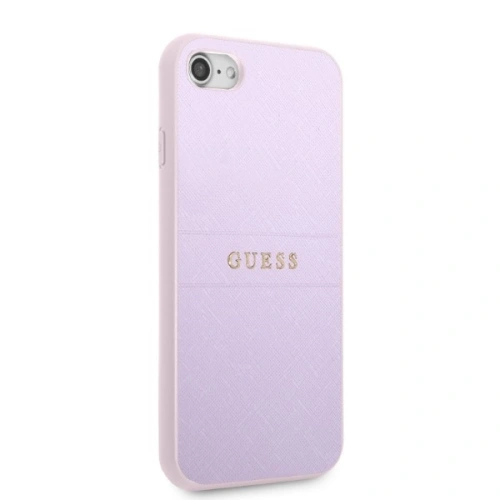 Kup Etui Guess GUHCI8PSASBPU Apple iPhone SE 2022/SE 2020/8/7 hardcase fialové/purple Saffiano Hot Stamp & Metal Logo - GUE2328 - {ean13} - Sklep Home Screen