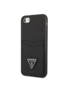 Kup Etui Guess GUHCI8PSATPK Apple iPhone SE 2022/SE 2020/8/7 keménytok fekete/black keménytok Saffiano Triangle Logo Kártyahely - GUE2329 - {ean13} - Sklep Home Screen